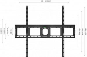 Кронштейн для телевизора Onkron UF4 черный 55"-100" макс.75кг настенный фиксированный