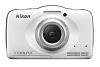 PhotoCamera Nikon CoolPix S32 white 13.2Mpix Zoom3x 2.7" 1080 26Mb SDHC CMOS el KPr/DPr/WPr/защищеннаяEN-EL19