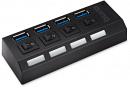 Разветвитель USB 3.0 Buro BU-HUB4-U3.0-L 4порт. черный Разветвитель USB 3.0 Buro BU-HUB4-U3.0-L 4порт. черный