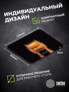 Коврик для мыши Cactus Red Cat 220x180x2мм (CS-MPC-P11XS)