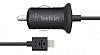 Автомобильное зарядное устройство Belkin 2.1A built-in Lightning cable черный (F8J075btBLK)