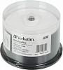 Диск DVD-R Verbatim 4.7Gb 16x Cake Box (50шт) Printable (43755)