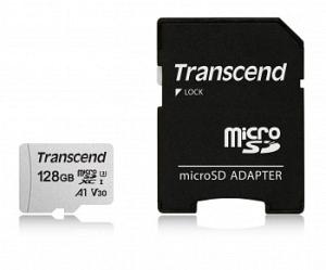 Флеш карта microSDXC 128GB Transcend TS128GUSD300S-A + adapter