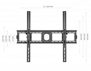 Кронштейн для телевизора Onkron UT4 черный 55"-100" макс.75кг настенный наклон