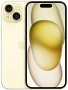 Смартфон Apple A3090 iPhone 15 128Gb желтый моноблок 3G 4G 1Sim 6.1" 1179x2556 iOS 17 48Mpix 802.11 a/b/g/n/ac/ax NFC GPS GSM900/1800 TouchSc Protect