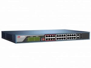 Коммутатор Hikvision DS-3E0326P-E(C) 370W неуправляемый