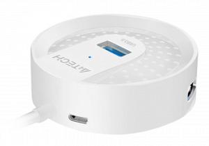 Разветвитель USB 3.0 A4Tech HUB-30 4порт. белый