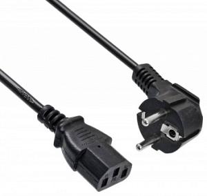 Кабель Buro BU-PCAB-ZP2 IEC C13 Евровилка угловой 5м