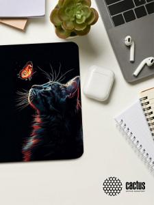 Коврик для мыши Cactus Night Cat 220x180x2мм (CS-MPC-P12XS)