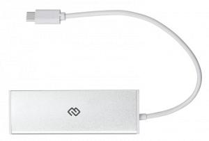 Разветвитель USB-C Digma HUB-4U3.0-UC-S 4порт. серебристый