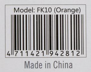 Клавиатура A4Tech Fstyler FK10 черный/оранжевый USB (FK10 ORANGE)