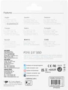 Накопитель SSD Patriot SATA-III 256GB P210S256G25 P210 2.5"