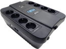 Powercom Back-UPS SPIDER, Line-Interactive, LCD, AVR, 900VA/540W, 8xSchuko outlets (4 surge & 4 batt), black (1168465)