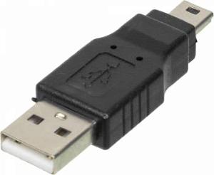 Переходник Ningbo mini USB B (m) USB A(m) белый