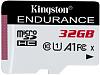 Флеш карта microSDHC 32GB Kingston SDCE/32GB High Endurance w/o adapter