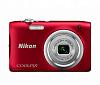 Фотоаппарат Nikon CoolPix A100 красный 20.1Mpix Zoom5x 2.7" 720p 25Mb SDXC CCD 1x2.3 IS el 10minF/EN-EL19