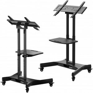 Стойка для телевизора Onkron TS1350 черный 32"-70" макс.45кг напольный мобильный