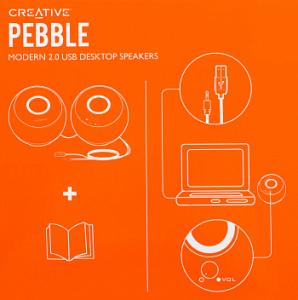 Колонки Creative PEBBLE MF1680 2.0 черный 4.4Вт