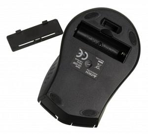 Мышь A4Tech V-Track G9-500F черный оптическая 1200dpi беспров. USB1.1 4but