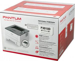 Принтер лазерный Pantum P3010D A4 Duplex белый