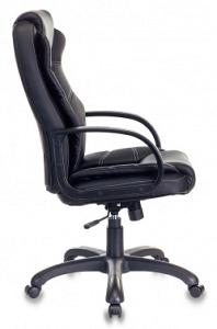 Кресло руководителя Бюрократ CH-839 черный Leather Black эко.кожа крестов. пластик