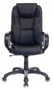 Кресло руководителя Бюрократ CH-839 черный Leather Black эко.кожа крестов. пластик