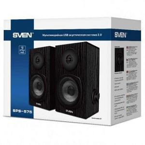 Колонки Sven SPS-575 2.0 черный 6Вт