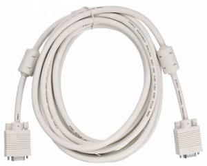 Кабель Buro CAB016S-5M VGA (m) VGA (m) 5м феррит.кольца серый