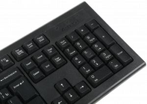 Клавиатура + мышь A4Tech 3000NS клав:черный мышь:черный USB беспроводная Multimedia