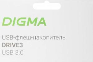 Флеш Диск Digma 256Gb DRIVE3 DGFUM256A30SR USB3.0 серебристый