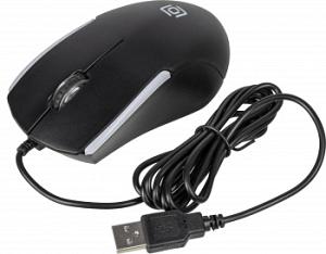 Мышь Оклик 245M черный оптическая 1000dpi USB 3but (471479)