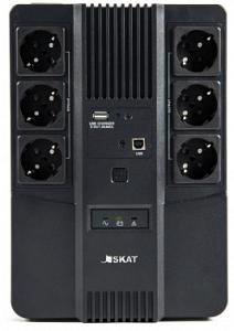 Источник бесперебойного питания Бастион Skat-UPS 600 AI 360Вт 600ВА черный