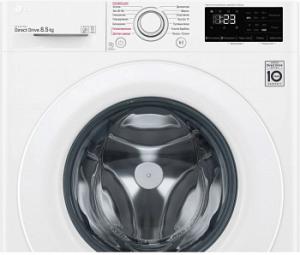 Стиральная машина LG F2V3GS3W класс: A загр.фронтальная макс.:8.5кг белый инвертер