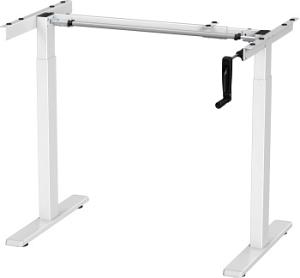 Подстолье Cactus CS-MDF-WT белый черный каркас белый 133x118x60см