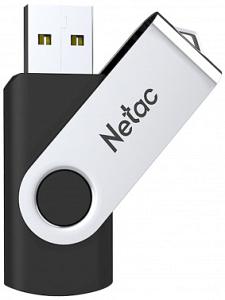 Флеш Диск Netac 128GB U505 NT03U505N-128G-20BK USB2.0 черный/серебристый