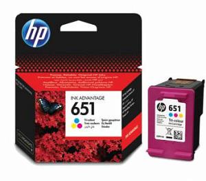 Картридж струйный HP 651 C2P11AE многоцветный (300стр.) для HP DJ IA