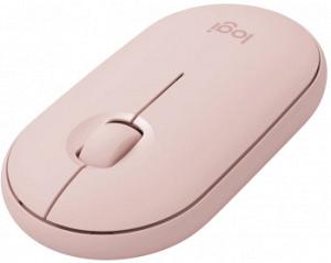 Мышь Logitech Pebble M350 розовый оптическая 1000dpi беспров. BT USB 2but (910-005575)