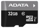 Флеш карта microSDHC 32GB A-Data AUSDH32GUICL10-RA1 + adapter