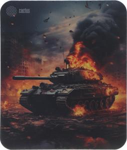 Коврик для мыши Cactus Burning tank рисунок 300x250x3мм (CS-MPC-D04M)