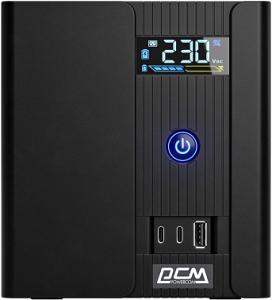Источник бесперебойного питания Powercom Raptor Plus LCD RPT1600EULCD 960Вт 1600ВА черный