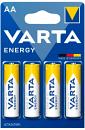 Батарея Varta Energy LR6 BL4 Alkaline AA (4шт) блистер Батарея Varta Energy LR6 BL4 Alkaline AA (4шт) блистер