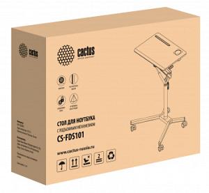 Стол для ноутбука Cactus VM-FDS101B столешница МДФ черный 70x52x105см (CS-FDS101BBK)