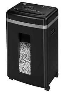 Шредер Fellowes MicroShred 450M (секр.P-5) фрагменты 9лист. 22лтр. скобы пл.карты CD