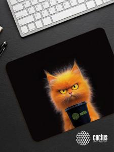 Коврик для мыши Cactus Red Cat 220x180x2мм (CS-MPC-P11XS)