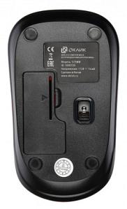 Мышь Оклик 525MW черный/красный оптическая 1000dpi беспров. USB для ноутбука 3but (1090720)