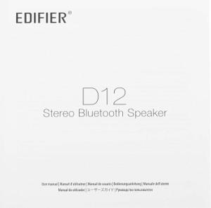 Колонки Edifier D12 2.0 черный/черный 70Вт BT