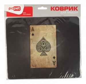 Коврик для мыши PC Pet ace of spades BC01 черный рисунок