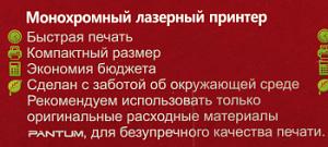 Принтер лазерный Pantum P2500 A4 черный