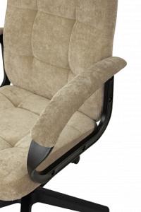 Кресло руководителя Бюрократ CH 002 Fabric песочный Light-21 крестов. пластик