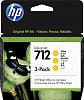Картридж струйный HP 712 3ED79A желтый тройная упак. (29мл) для HP DJ Т230/630